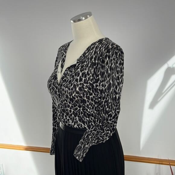 J. Crew Animal Print Light Weight Cardigan- Size Small - Picture 1 of 10